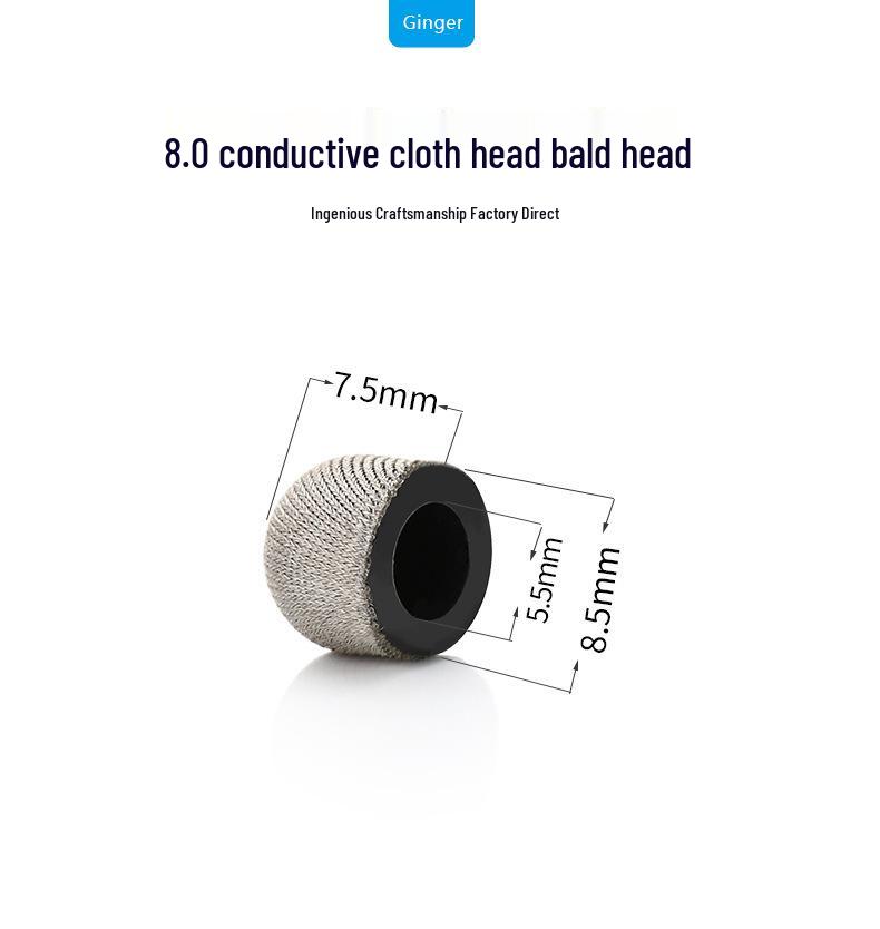 Capacitive Silver Fiber Cloth Tip for Touchscreen Pen