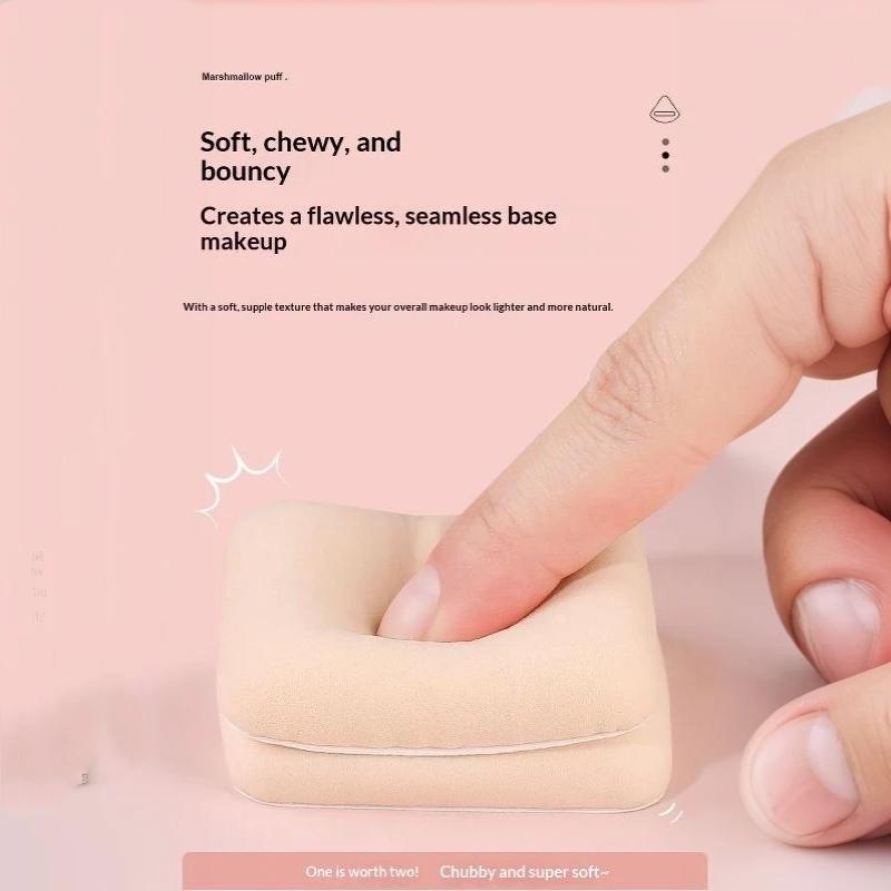5Pcs Round Square Triangle Shape Makeup Sponge Puff Dry Wet Dual-Use Soft Cotton Candy Air Cushion Foundation Powder Puff