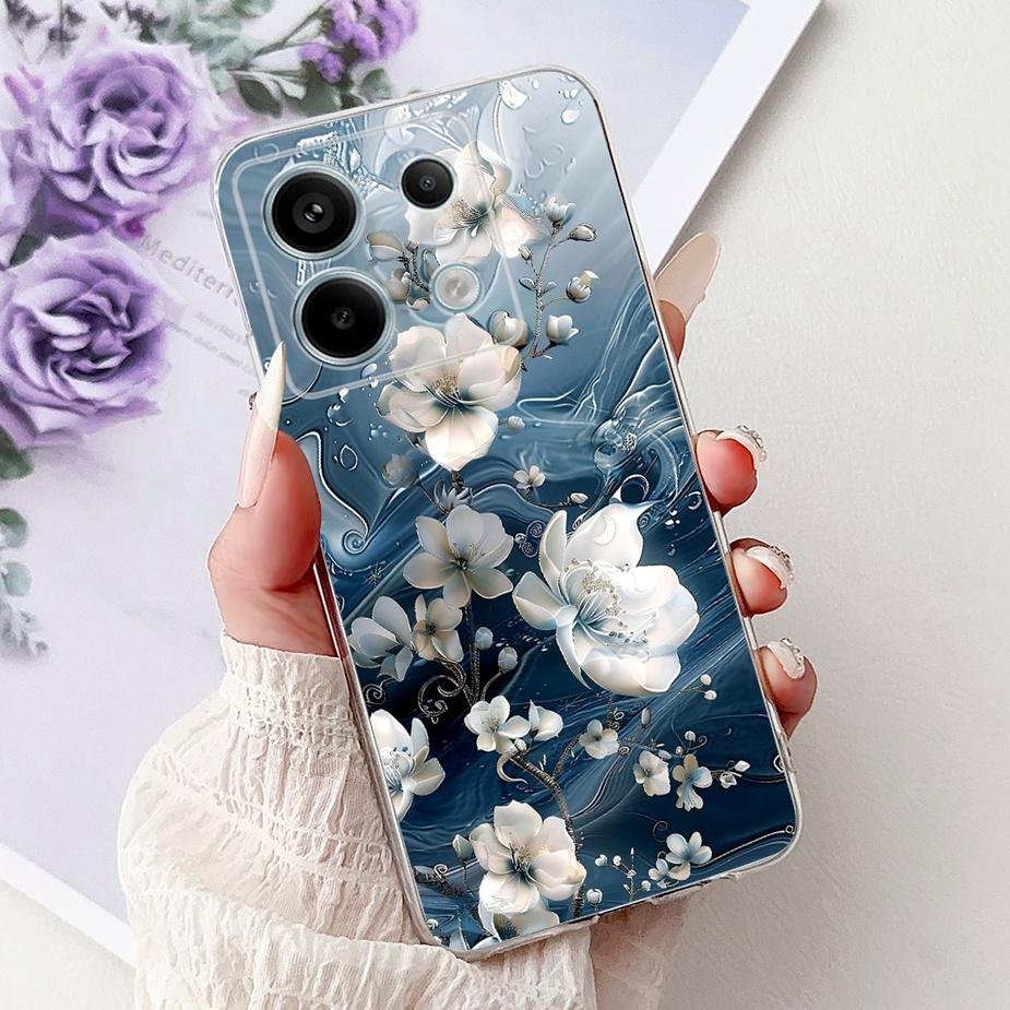For Xiaomi Redmi Note 13 4G Case Note13 Pro New Fashion Painted Cover Soft Silicone Phone Case For Redmi Note 13 Pro Plus Fundas