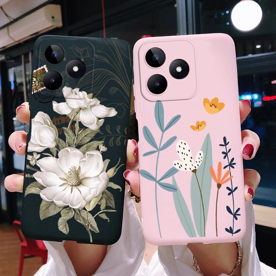 For Funda Realme Note 50 Case RMX3834 Cute Love Heart Silicone Soft Phone Case For Realme Note 50 Back Cover Note50 6.74" Coque