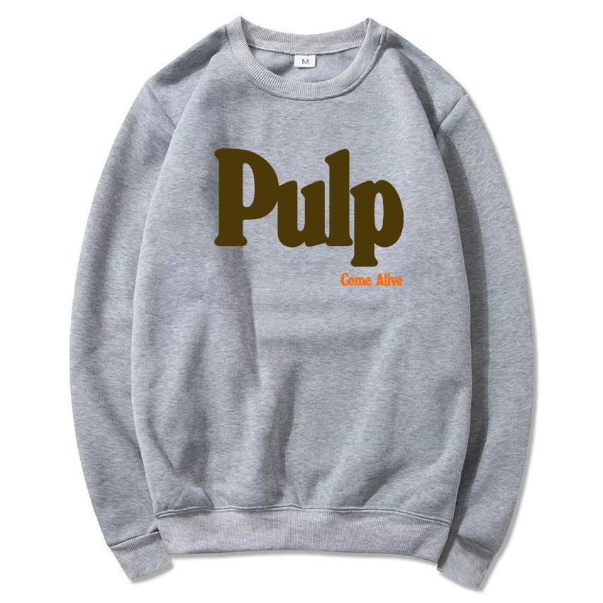 Pulp Rock Band Grunge Bluzy z kapturem z okrągłym dekoltem Luźne Hip Hop Unisex Streetwear Męskie Damskie Ubrania Moda Nadruk z literami Bluza z kapturem