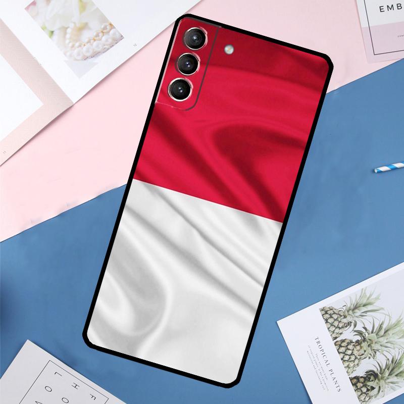 

Чехол-карта с флагом Индонезии для Samsung Galaxy S25 Ultra S21 S22 S24 S23 Ultra S9 S10 Plus S21 FE S25 FE Задняя крышка Galaxy S24 FE