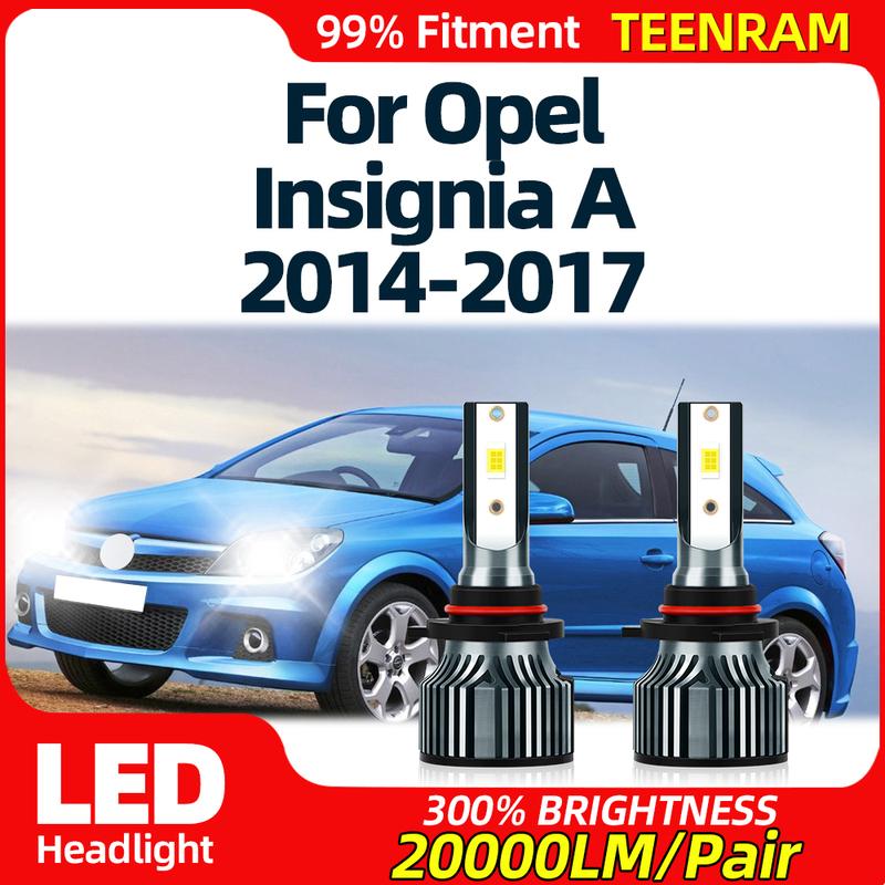 

20000LM LED Canbus Car Headlight 120W Plug-N-Play Auto Lights Bulbs 12V 6000K White For Opel ignia A 2014 2015 2016 2017 LED Headlight 2PCS