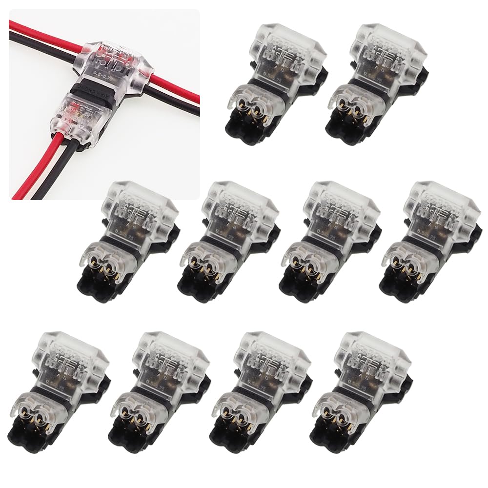 SEEK Products Wiring Connector, 10 Pieces, One-Touch Wiring Connector, 2