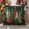2025 New Red Checkered Christmas Cushion Cover Bedroom Living Room Decoration Pillow Cover Two-piece Set Simple and Versatile