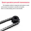 4-point 08B Sprocket Industrial Gear 22T-30Teeth 45 # Steel Inner Hole: 20-40mm Steel Blackened 08B High-frequency Quenching