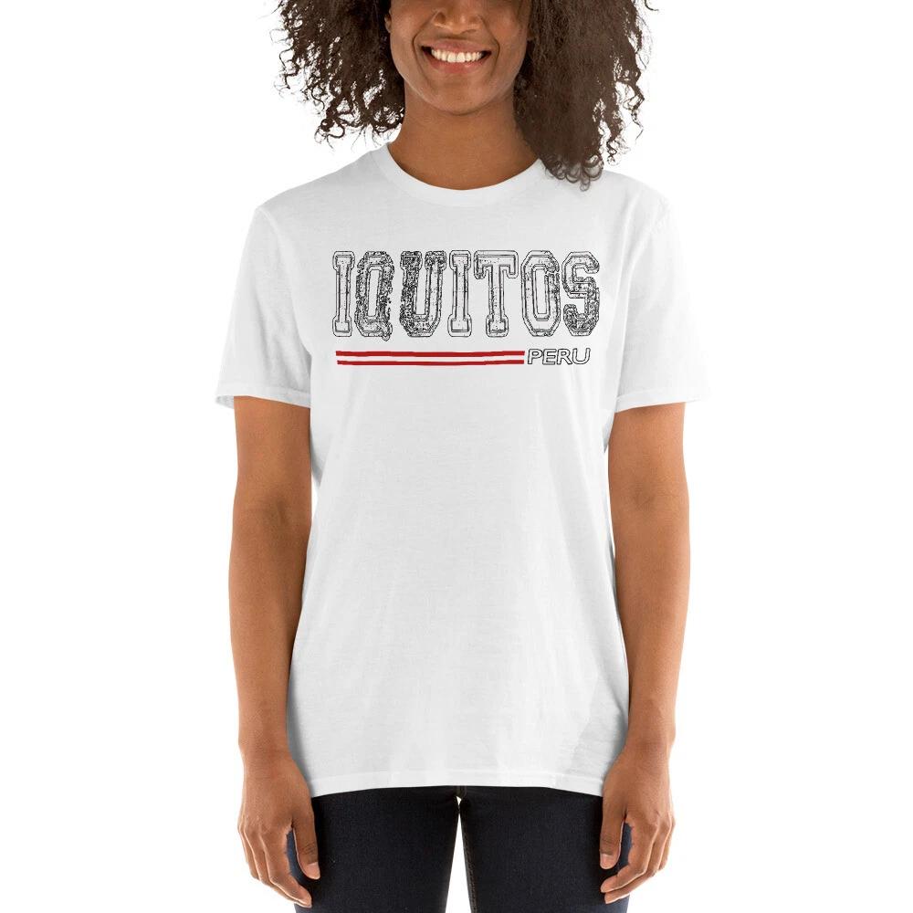 IQUITOS PERU BANDERA PERUANA PERUVIAN PRIDE GRAPHIC Short-Sleeve Unisex T-Shirt M