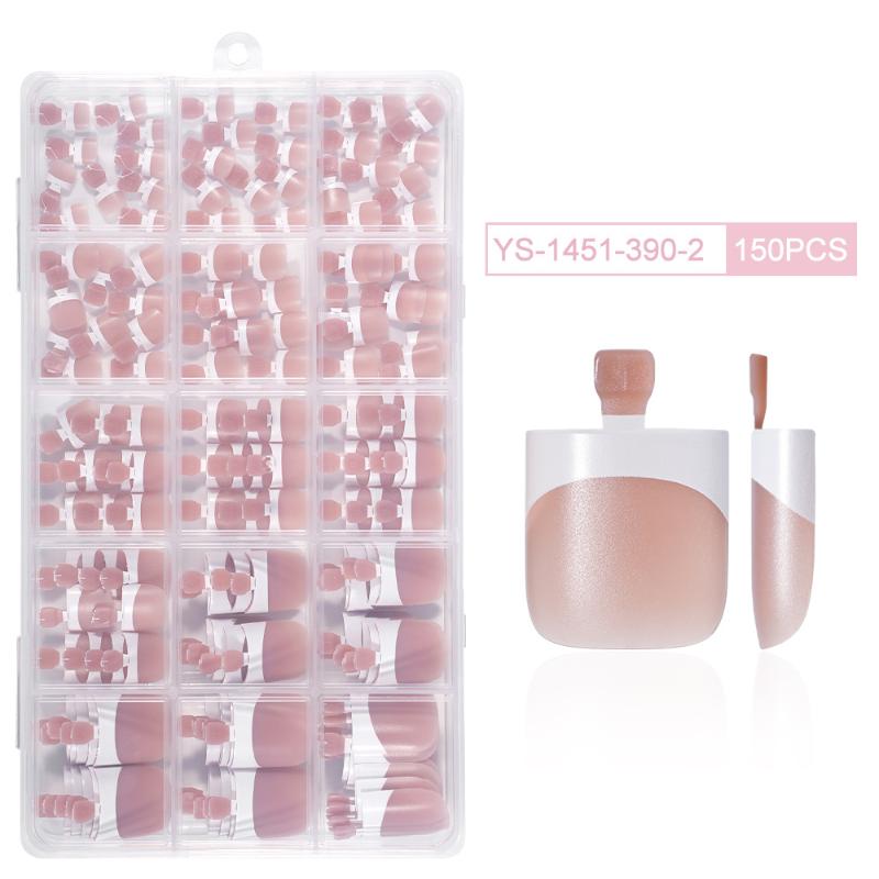 Matte Square 150PCS Toe Nail Tips for Durable and Stylish DIY Pedicures