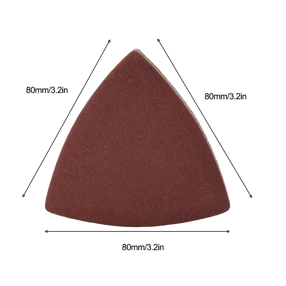 80x80x80mm Sanding Disc Multi Tool Triangle Sandpaper