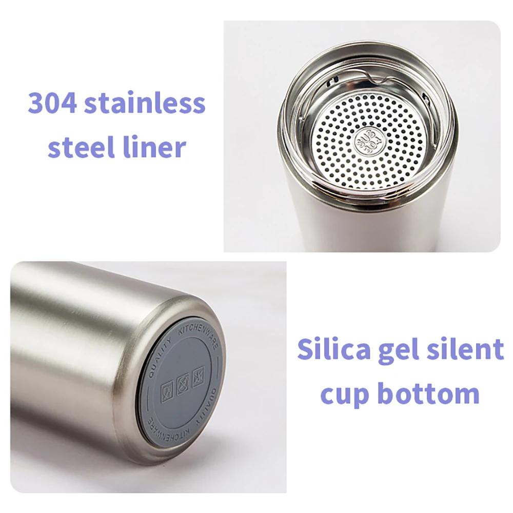 304 Stainless Steel Insulation Cup Leakproof Vacuum Flask Double WallTea Coffee Mug 350ml Cold and Hot Thermal Thermos Travel