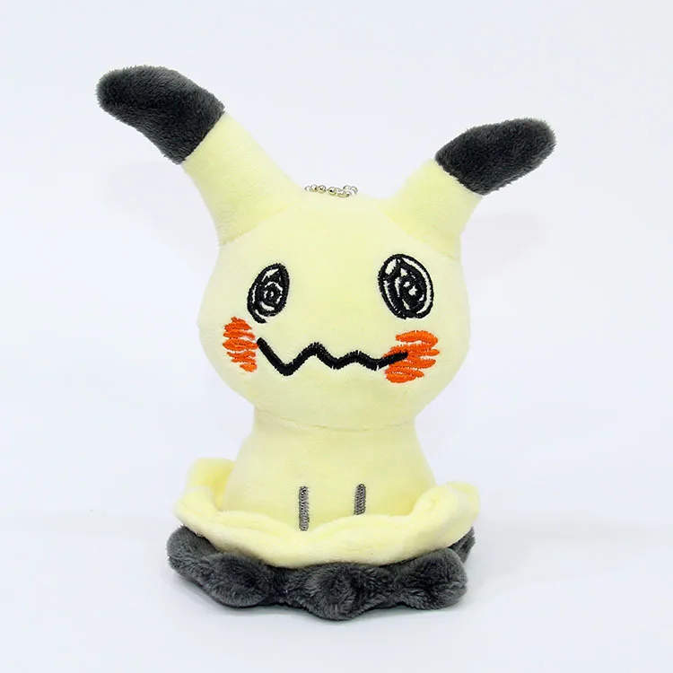 10cm Anime Cute Mimikyu Keychain Plush Stuffed Pikachu Gengar Cartoon Toys Soft Stuffed Animal Toy Doll Gift
