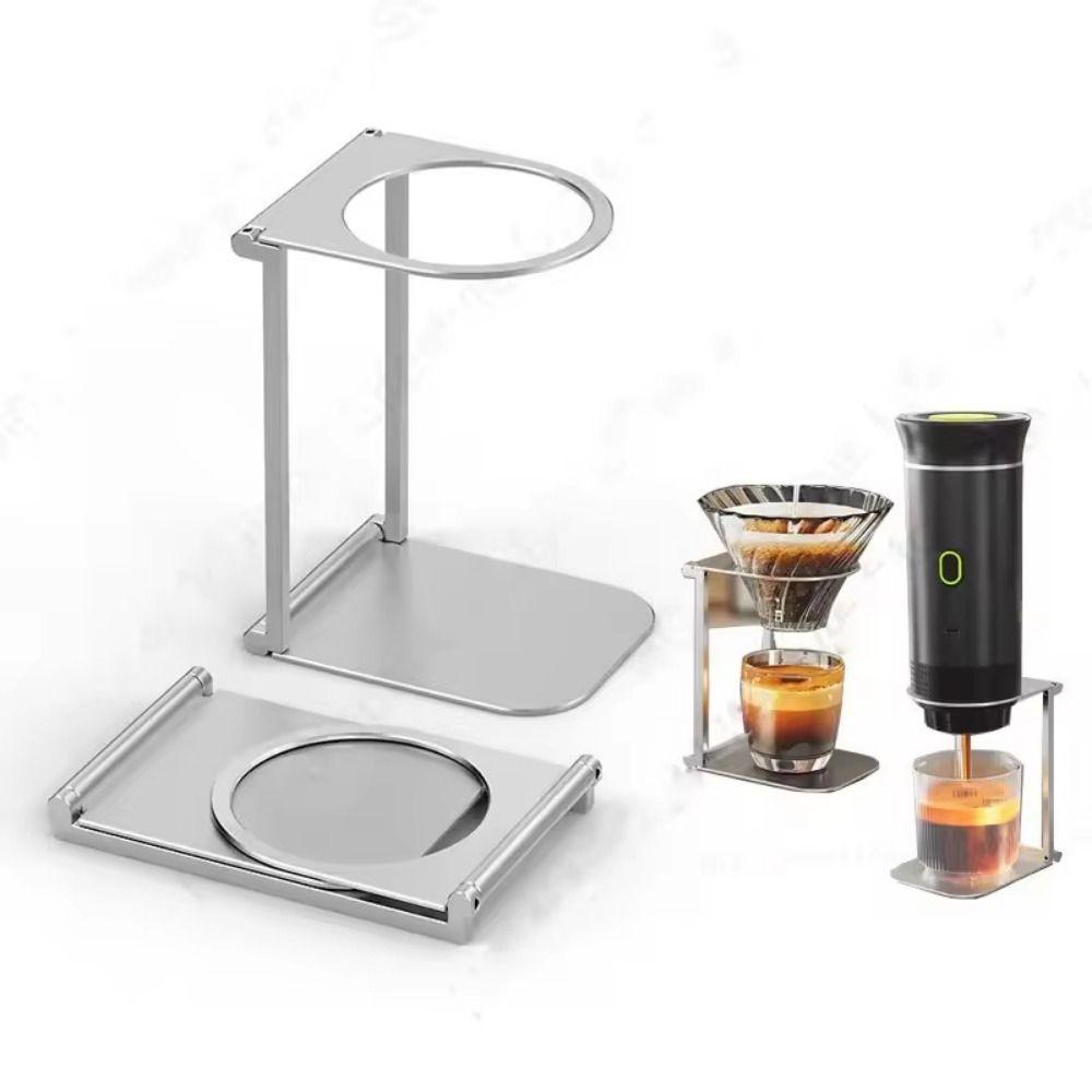 Foldable Espresso Machine Bracket Stainless Steel Drip Filter Coffee Stand  Camping