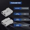 Xiatiaosann 2pcs 50A Connector Monuting Panel Quick Connect/Wire Harness Plug 600V 6-12 Gauge