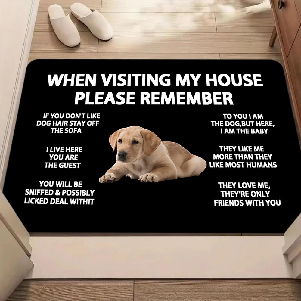 Schattige Bulldog Puppy Cartoon Tapijt Huisdier Patroon Vloerkleed Zachte Vloermat voor Entree Woonkamer Huisdecoratie Welkomstmat 30x50cm
