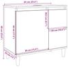 Modern bathroom vanity, storage cabinet under the sink, open storage on the side with door, 65x33x60 cm