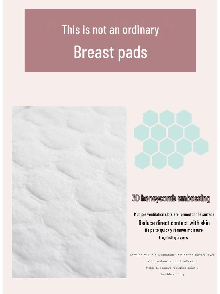100-Pack Disposable Breast Pads for Leaking Milk: Ideal for Pregnant and Breastfeeding Women