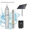 Small Household Stainless Steel Deep Well Submersible Pump Irrigation Efficient Water Pump Solar Brushless Screw DC Pump