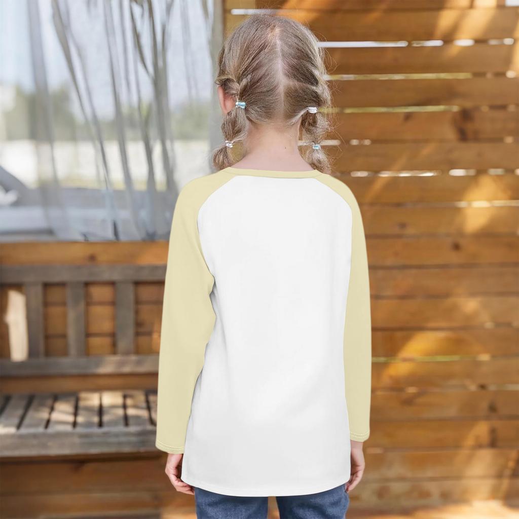 Children's Fashionable And Comfortable Round Neck Printed Loose Long-sleeved Top