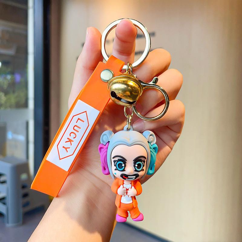 

Яркий брелок Джокер Силиконовый мультяшный Отряд Самоубийц Брелок Идеально подходит для аксессуаров для сумки и подарков B