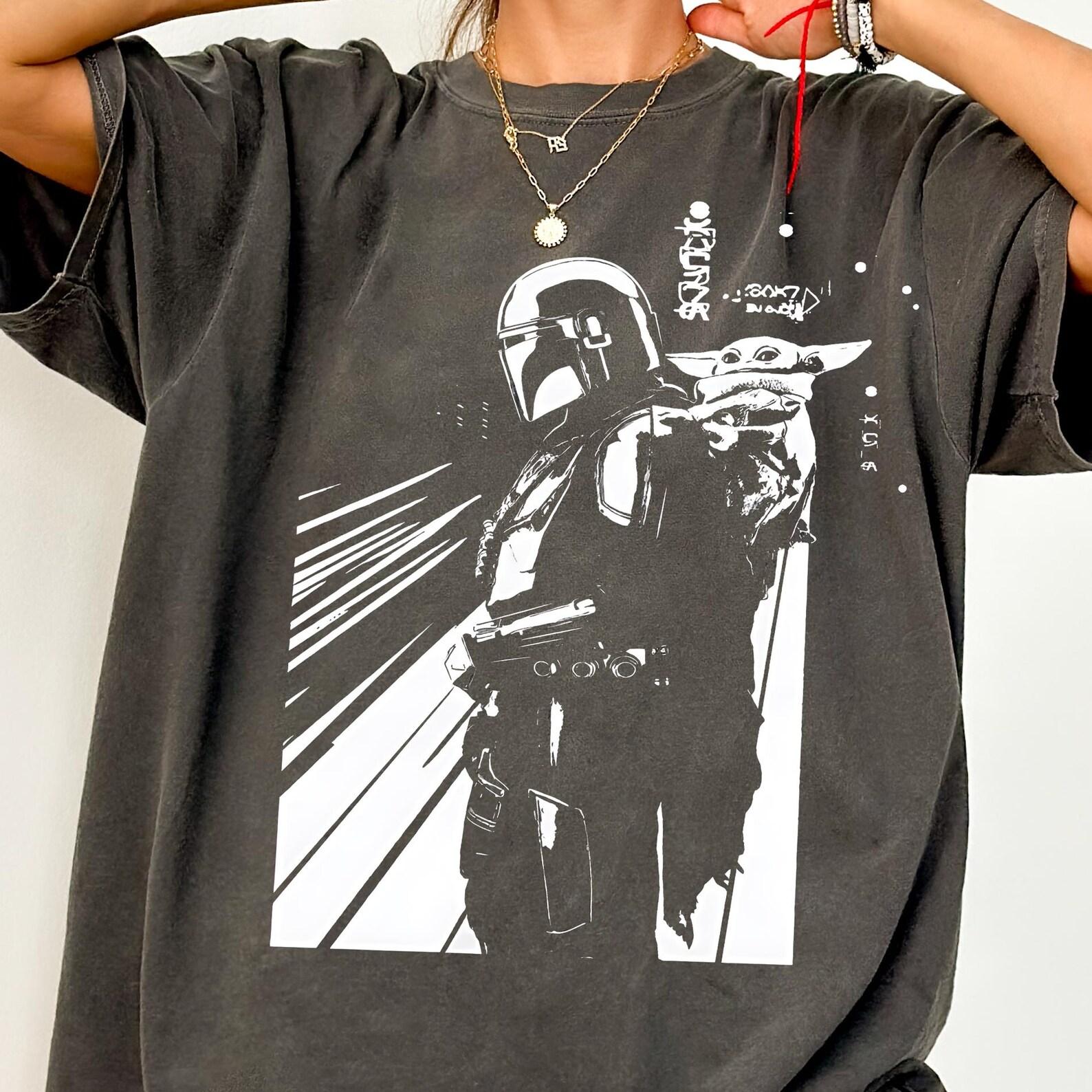 Vintage Grogu & The Mandalorian Shirt - Star Wars Tshirt,Grogu Sweatshirt S