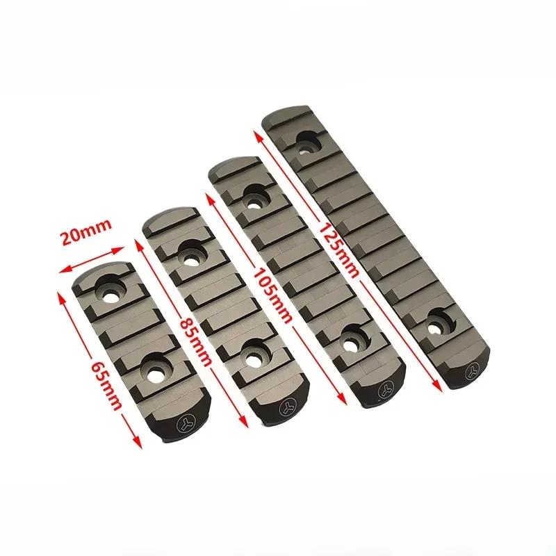 Tactical Metal 20mm Rail Segment M-LOK KEYMOD Picatinny Rail CNC Machined Accessory for Airsoft & MI Handguard
