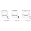 Sivaphe 3 Cup Moka Pot Replacement Infuser Parts for Aluminum Italian Stovetop Espresso Coffee Maker, 1 Filter and 3 Silicone Gasket Seals