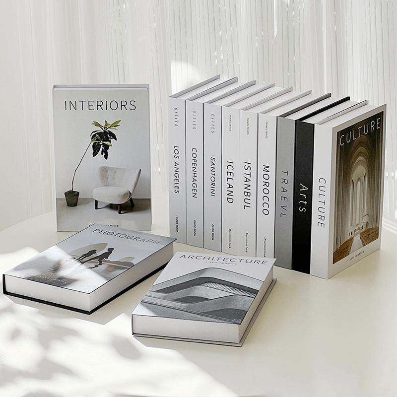 New Luxury Fake Books For Decoration Fashion Creative Simulation Book Desktop Ornament Coffee Table Books Home Decor
