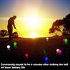 40 Hours Battery Life Night Golf Balls Resettable Time Light Up Golf Balls  Golfer Gift