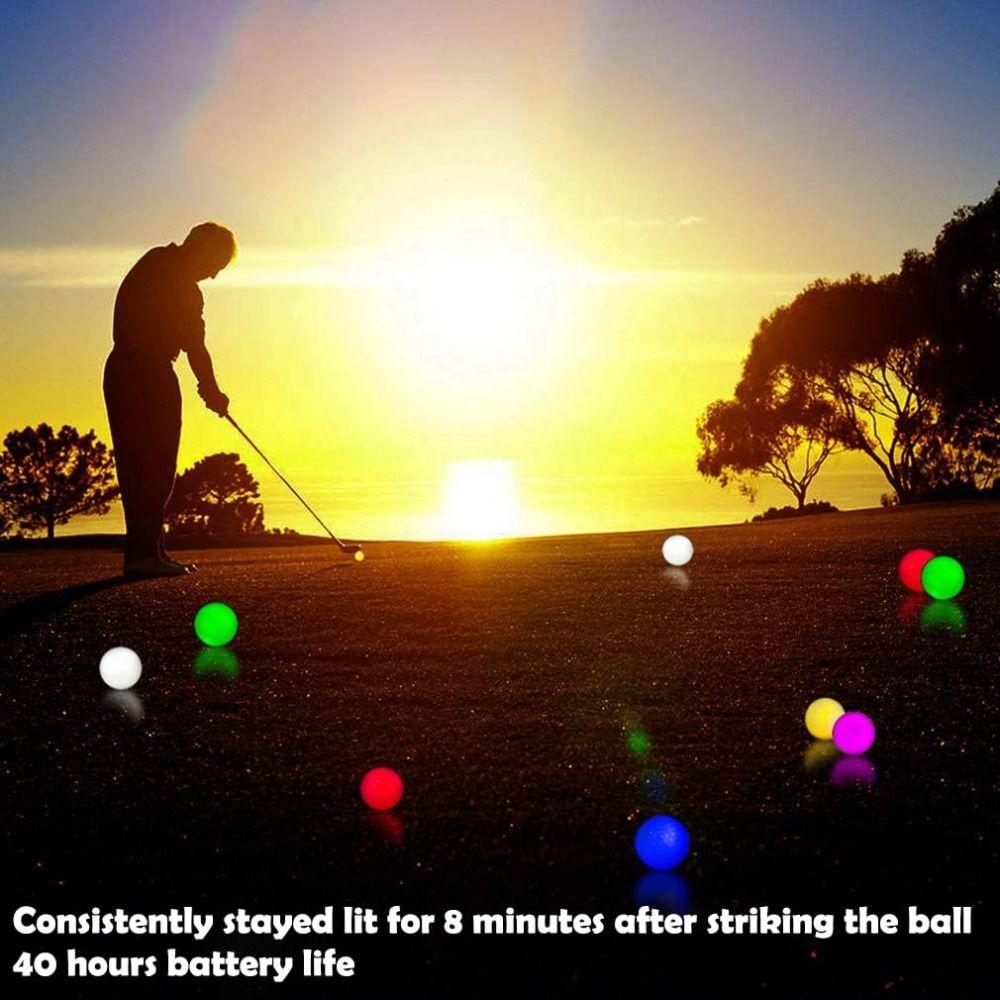 40 Hours Battery Life Night Golf Balls Resettable Time Light Up Golf Balls  Golfer Gift