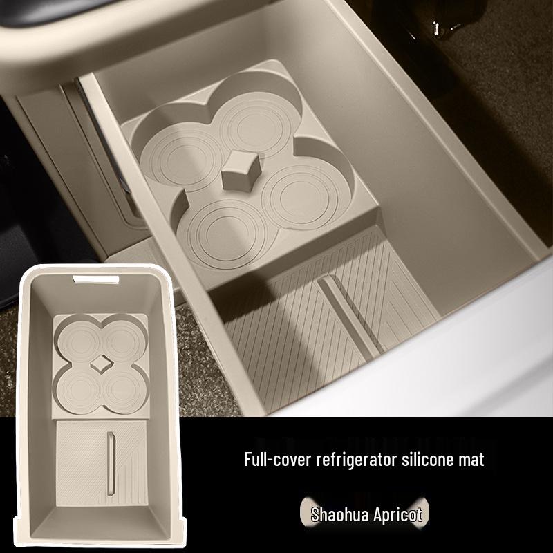 Silicone Anti-Slip Beverage Holder Pad for AITO M7/M8/M9 Car Refrigerators