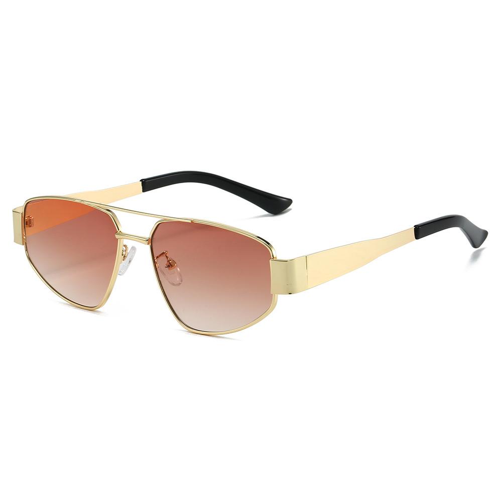 

Retro Fashion Metal Beam Sunglasses Driving Sunglasses High-End Temperament Outdoor Hiking Sunglasses For Men And Women Other