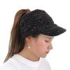 Women's Knit Wool Peaked with Visor - Hollow Out Multicolor Pointed Hat for Winter Cold and Outdoor Activities