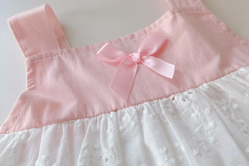 Stilvolles Zweiteiler-Set für Mädchen: Weste & Spitzen-Puppe-Shirt - Ärmelloses Top mit Schleife, Größen für kleine & mittlere Kinder
