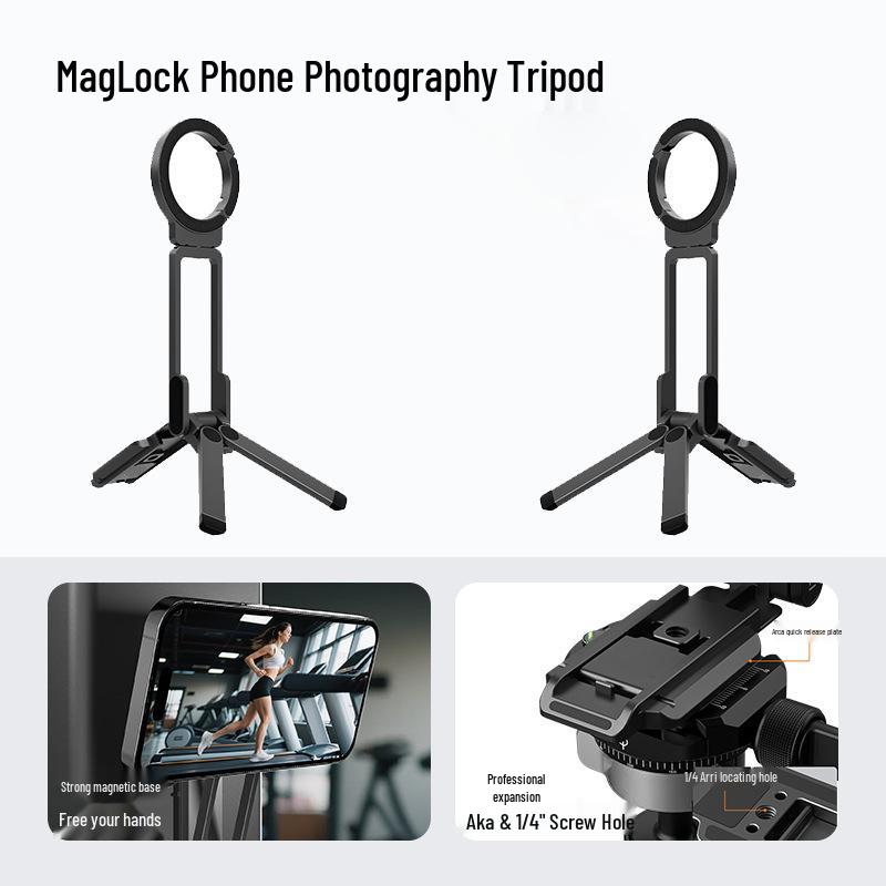 

Magnetic Carabiner Selfie Stick & Desktop Tripod Holder