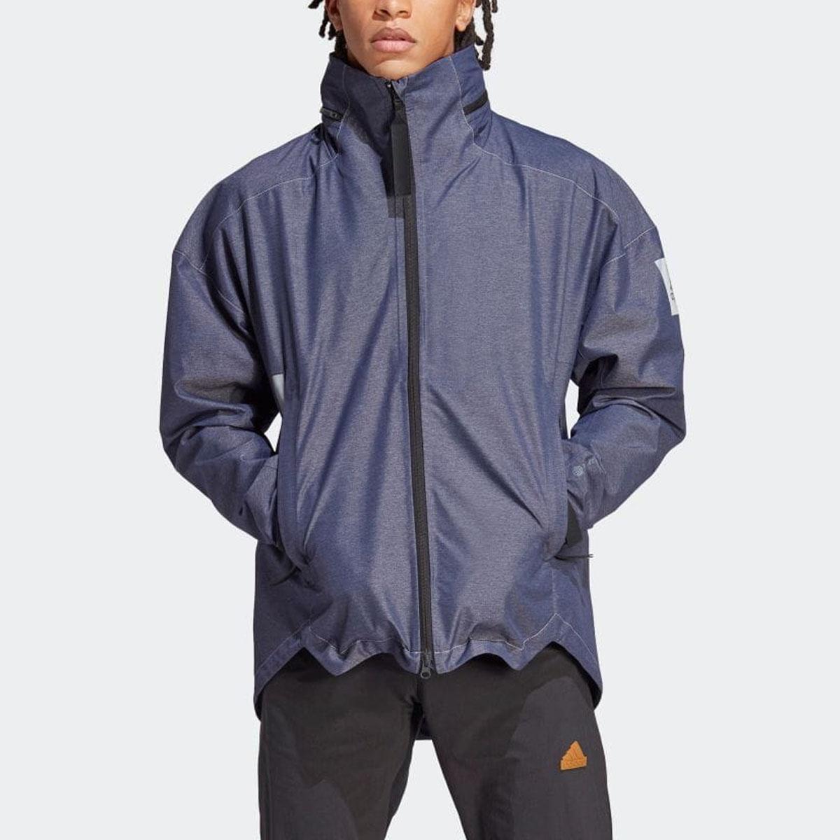 

Новые джинсовые куртки Adidas MYSHELTER для мужчин, темно-синие IB1650 M