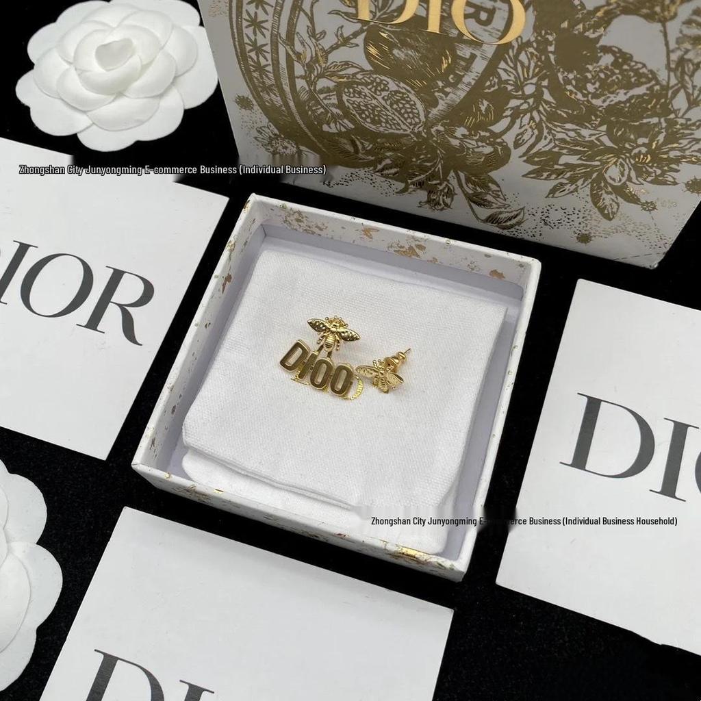 Golden Bee Asymmetrical Earrings for Women: Unique Design