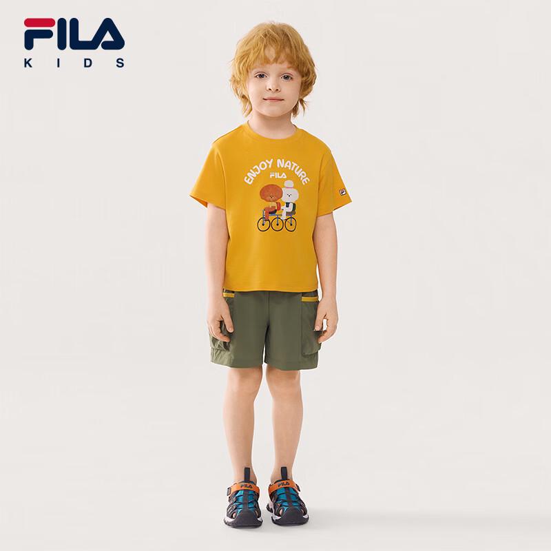 FILA Kids' Summer Pure Cotton Short Sleeve T-Shirt