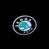 2Pcs Car Door Welcome Light LED HD Projector Lamp Decoration For Skoda Octavia Kodiaq Enyaq iV Kamiq Scala Superb Fabia Rapid RS knzh54