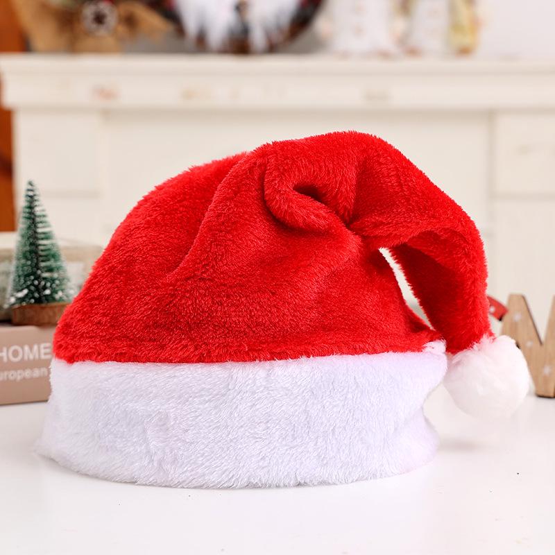 Festive Plush Christmas Hat for Adults & Kids - Perfect for Holiday Parties & Decorations