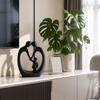 Modern Abstract Sculpture 3D Printed Figurine Family Embrace Design Decorative Ornament for Home Office Display and Interior Decoration