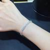 Zhuozhifan S925 Silber Hochkarbon Diamant Waben Minimalistisches Armband