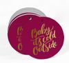 Inkdotpot Real Gold Foil Baby It's Cold Outside Baby Shower Tags Favor Hang Paper Tags 100