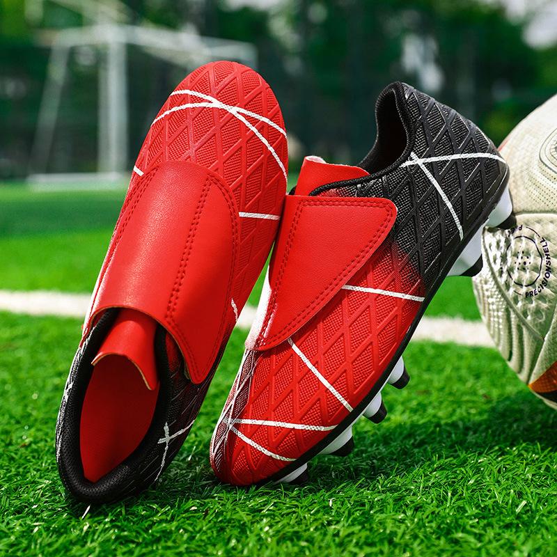 

Обувь без шнурков на липучке, дышащая, детские футбольные бутсы Campus, спортивная футбольная обувь, профессиональные противоскользящие тренировочные бутсы 39