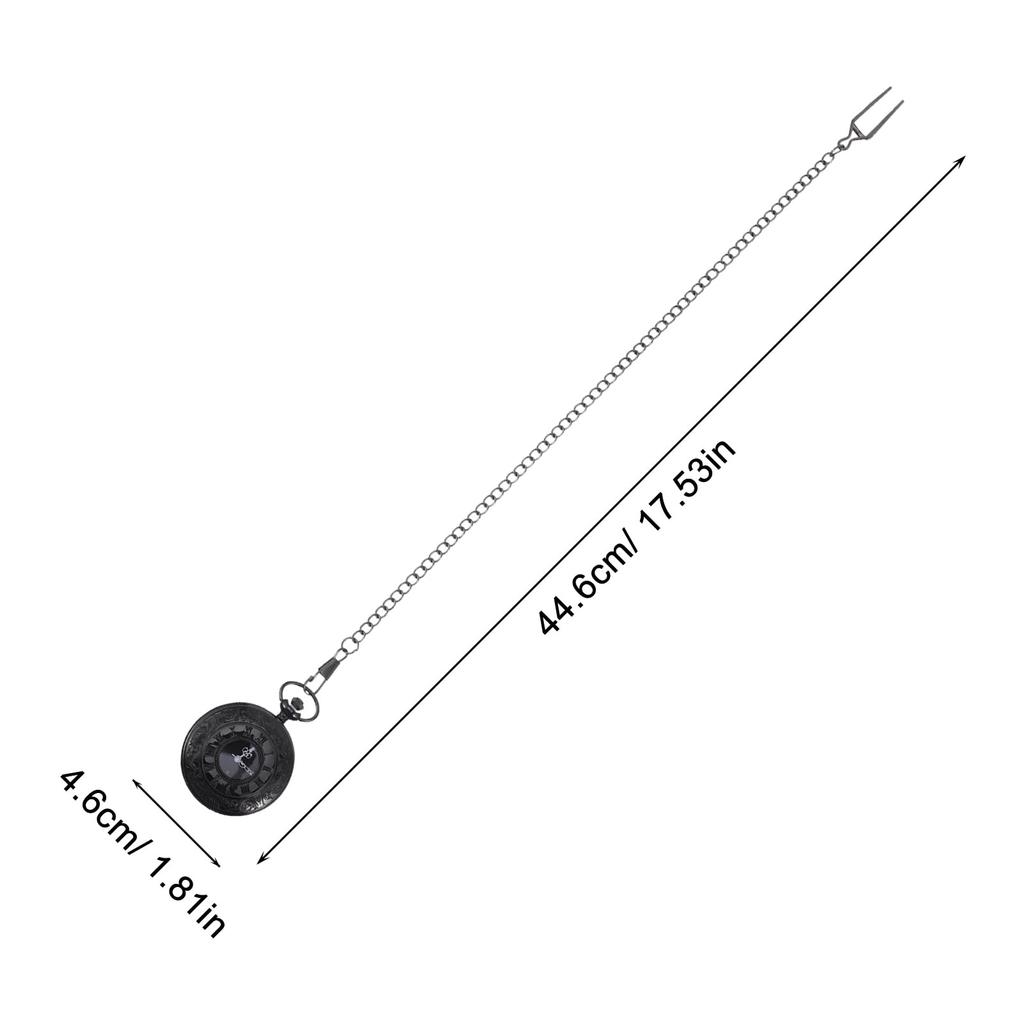 POPETPOP Kieszonkowy Antyczny Zegarek Pielęgniarski, Zegarek, Brelok, Retro, Prosty, Stop, Srebrna/Czarna Tarcza, Męski, Damski, Plecak, Torba, Kieszonkowy,