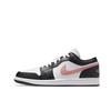 Jordan Air Jordan 1 Wear Resistant And Lightweight Low Top Skateboard Shoes Unisex Black White Purple 553558-165(Team577-S-BOX)