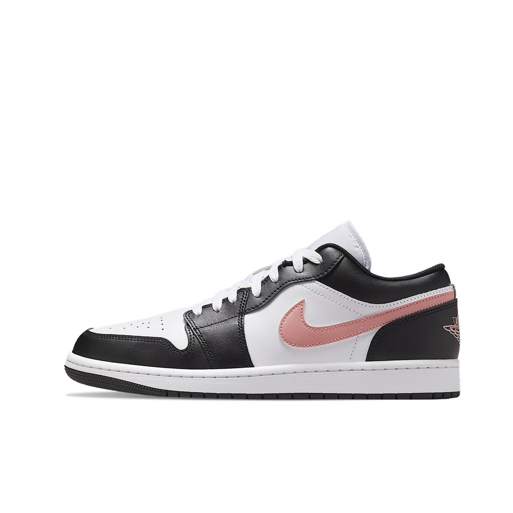 Jordan Air Jordan 1 Wear Resistant And Lightweight Low Top Skateboard Shoes Unisex Black White Purple 553558-165(Team577-S-BOX)