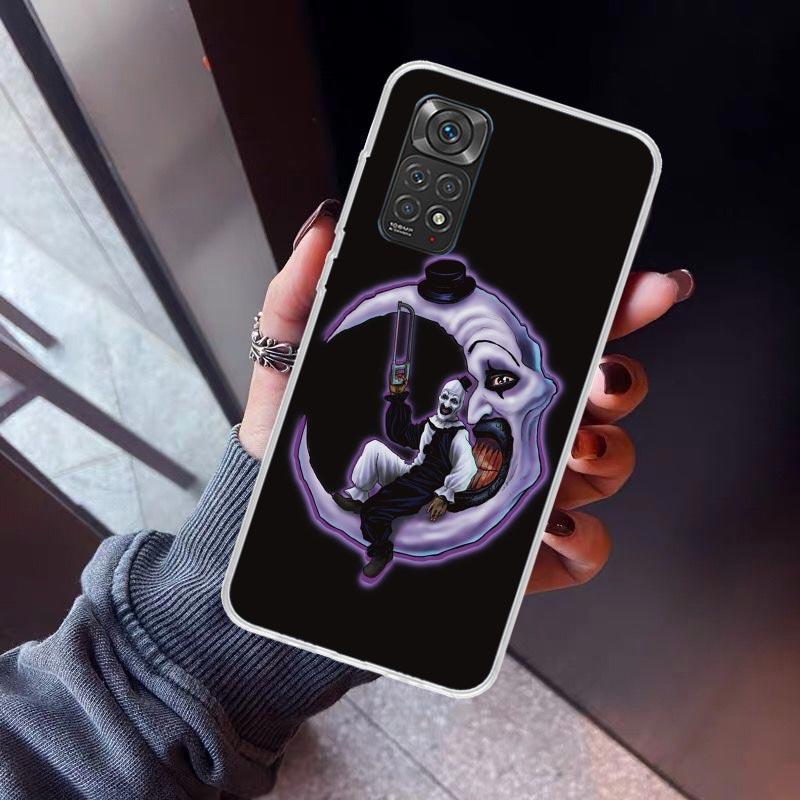 Horror Movie Terrifier Phone Case For Xiaomi Redmi Note 15 14 14S 13 12S 12 Pro Plus 11S 11 10S 10 4G Cover 11E 11T 5G Print Fun