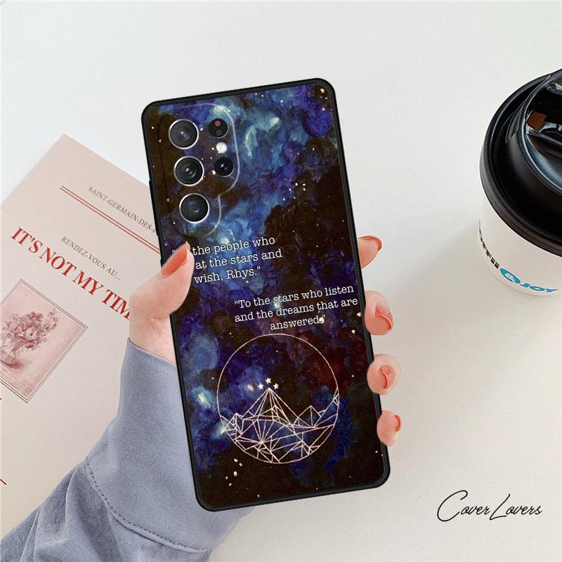 A Court of Mist and Fury Sarah J Maas phone case For Samsung Galaxy S24 S25 S23 S22 Ultra Note 10 20 Plus S20 S21 FE Cover