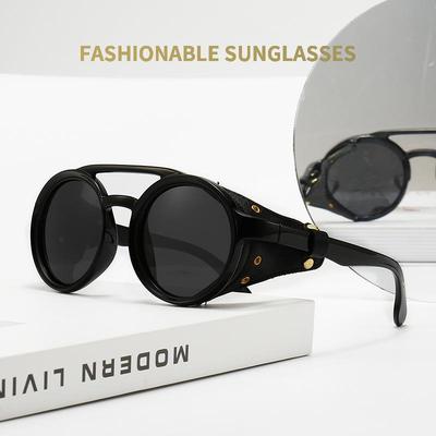 Polarisierte Retro Punk Windschutzscheiben-Fahrradbrille für Herren - Europäischer & Amerikanischer Stil 841