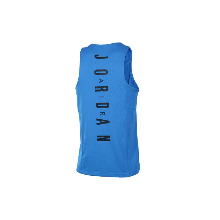 Jordan Flight Tank Tops Men s Blue Crew Neck Moderate Racerback 842315-435 XL